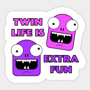 Twin Life Female Twins Sticker